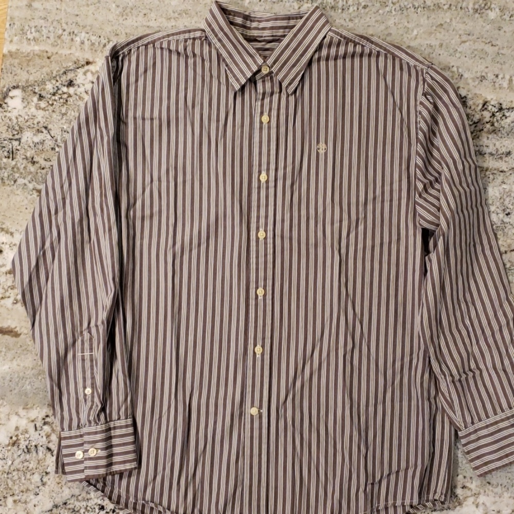Timberland Men's Long Sleeve Button Bown Shirt L